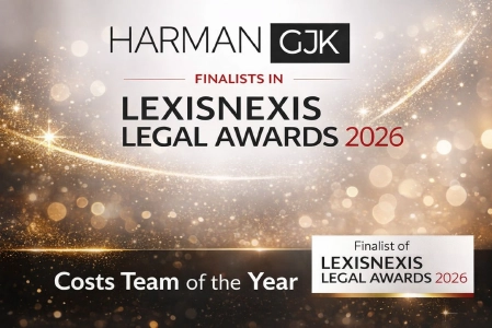 HARMAN GJK FINALISTS IN LEXISNEXIS LEGAL AWARDS 2026 | Costs Team of the Year