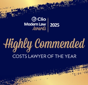 Clio Modern Law Awards | 2025 - Highly Commended Costs Lawyer of the Year